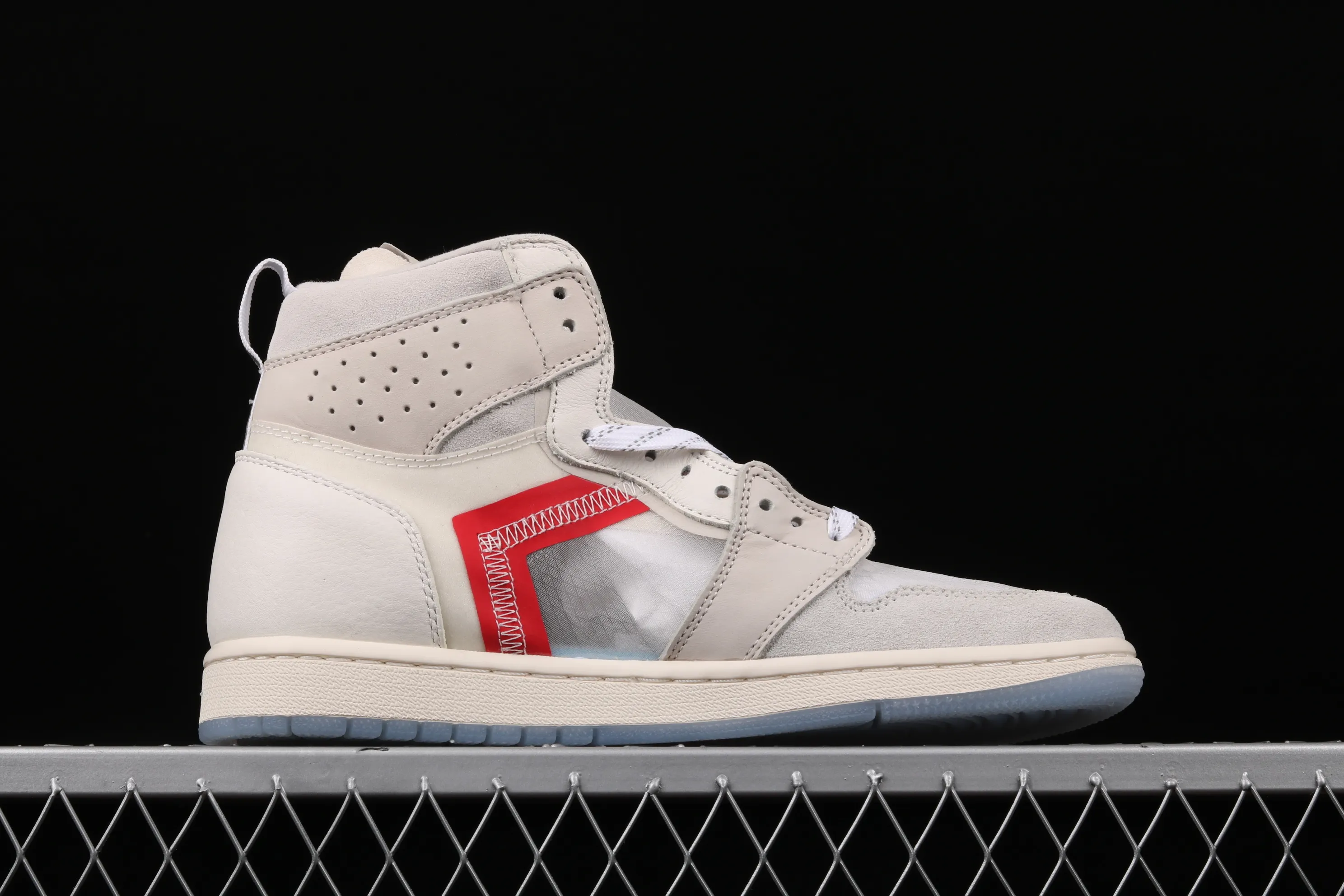 All Categories Air Jordan Jordan Series Basketball Shoes Air Jordan 1 High Element87 x Air Jordan 1 AJ1 Shoe King P.J. Tucker Customized Version Joe 1 White and Red Customized Model 555088-087